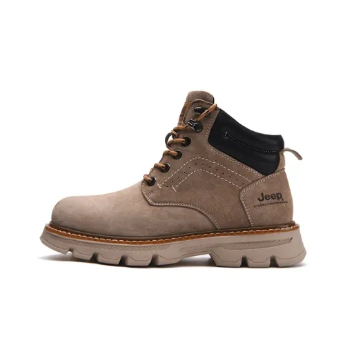 JEEP Ankle Длина Martin Boot Высокий Топ Мужской Песочный