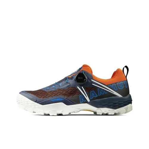 MAMMUT Ducan Slip Resistant Abrasion Resistant Водонепроницаемый Низкий Топ Уличная Обувь Мужская Синий Оранжевый