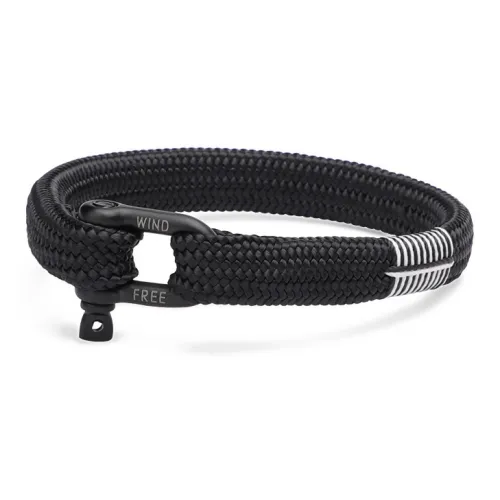 TUBAOSHU Титановая сталь полиэстер браслеты унисекс черный