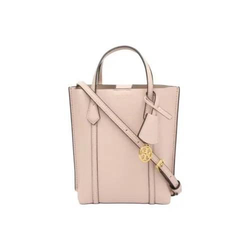TORY BURCH Perry Тисненая кожа Тоут Сумка Сумка для покупок Сумка через плечо Сумка Мини Женская Перламутрово-розовая