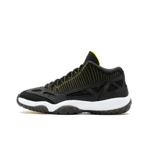 Jordan Air Jordan 11 Retro Low IE Черный Zest Амортизация Низкий Топ Винтажные Баскетбольные Кроссовки Мужской Черно-белый