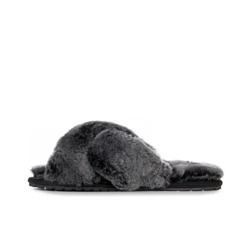 EMU Australia Слипоны с плоской подошвой женские черные