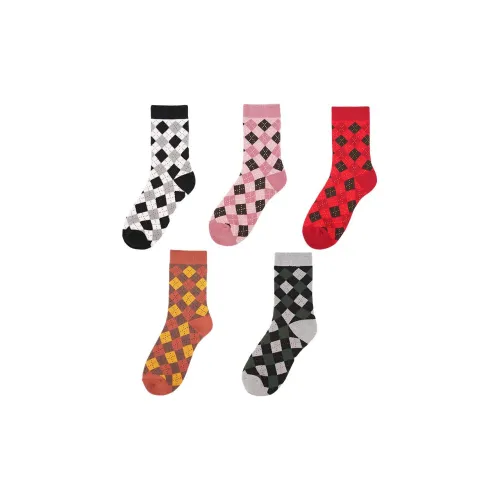 Pan Shijia Носки Crew Женские упаковка из 5 пар