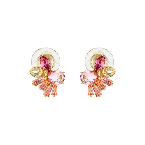 Swarovski Gema Синтетический Кубический Цирконий Клип ON Серьги Женские