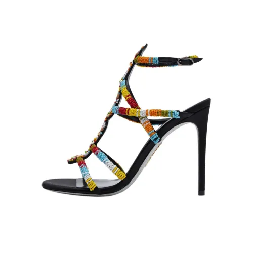 RENE CAOVILLA Rebecca One Sandals Strap 10,5cm Women's Black