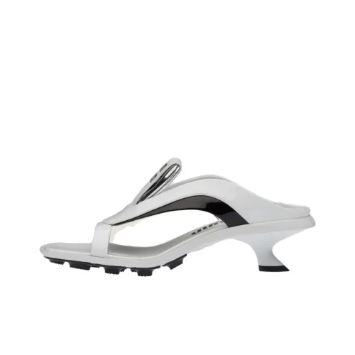 MIU MIU Шлепанцы Женские Белые