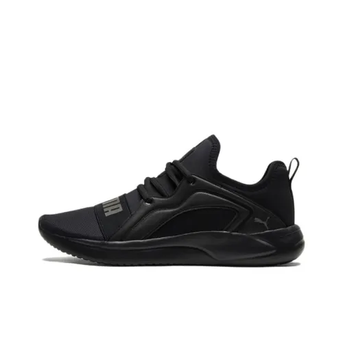 PUMA Short-Resistant Abrasion-Resistant Breathable Lightweight Low-Top Running Shoes Unisex Black Casual