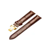 Коричневый с золотой застежкой на кнопках