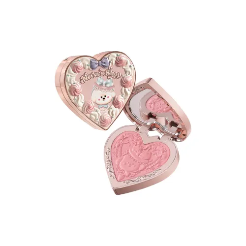 FlowerKnows Naiwa Little Shop Флис Туманный Тисненый Румяна Матовый Легко смешивается Цвет лица Естественный 5г