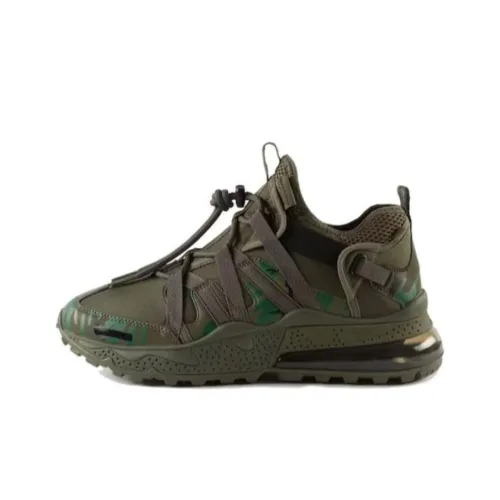 Nike Air Max 270 Амортизация Высокий Топ Повседневная Обувь Унисекс Зеленый