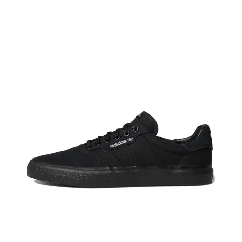 Adidas Originals 3MC Vulc Slip-Resistant Abrasion-Resistant Low Top Skateboard Shoes Unisex Pure Black