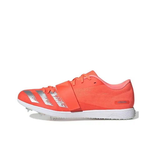 Adidas Adizero Triple Jump Амортизация Износостойкие Низкие Кроссовки для Бега Унисекс Серебряный Апельсин