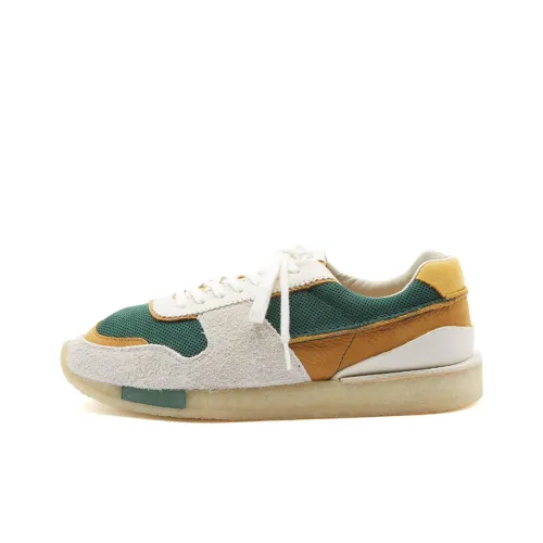 Clarks Originals Low Топ Casual Мужской Серый Зеленый