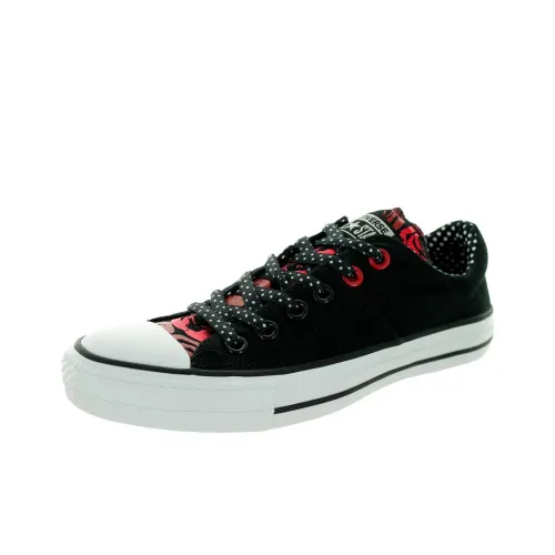 Converse Chuck Taylor All Star Madison Бык Черный Низкий Топ Кеды Унисекс Черный Красный
