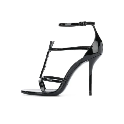 SAINT LAURENT CASSANDRA One Ремешок Сандалии Женские Черные