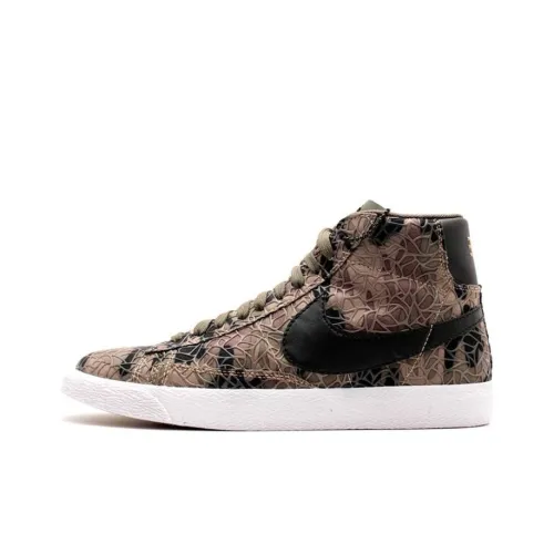 Nike Blazer PRM VNTG 'Safari Пачка' MID Топ Скейтборд Кроссовки Мужской Коричневый