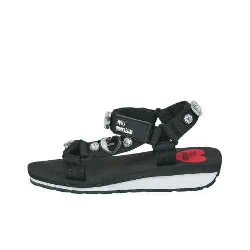 LOVE MOSCHINO Пляжные сандалии Женские Черный