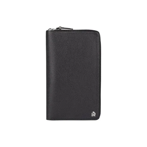 Dunhill Держатель для карт из коровьей кожи кошелек для мужчин черный