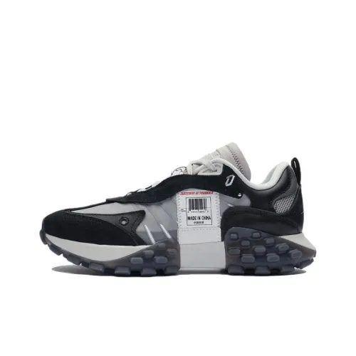 Лайнер Низкий Топ Повседневная Обувь Мужская Серый Черный