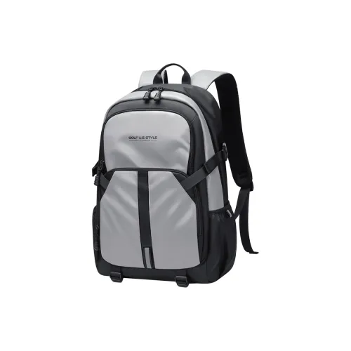 GOLF Ткань Рюкзак Большой Мужской Черный и Серый