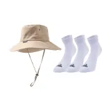 Шапки и кепки верблюжьего цвета + белые носки, упаковка из 3 штук