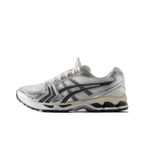KITH x ASICS Gel Kayano 14 Low Топ Повседневные Беговые Кроссовки Мужские Серебристо-Белые