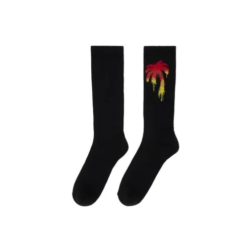 PALM ANGELS Черные мужские носки MID до икры