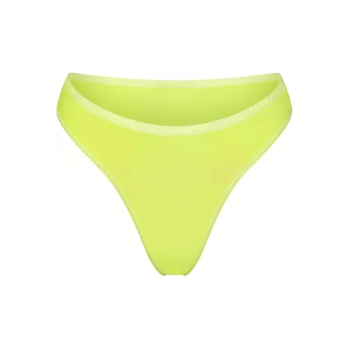 SKIMS COTTON Collection Хлопок Логотип HIGH Нога Бикини Трусы Женские 1 Пачка DAFFODIL Нарцисс