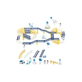 2205 Космос Универсальный Трек Автомобиль [Роскошная версия, набор из 78 предметов]