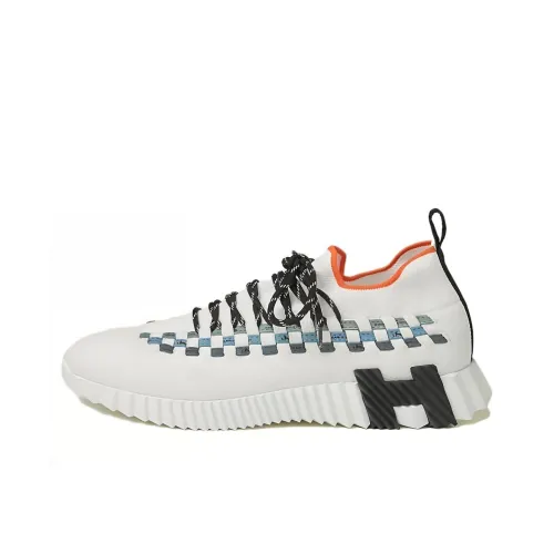 HERMES Fle Low Топ Повседневная обувь Мужская Белая