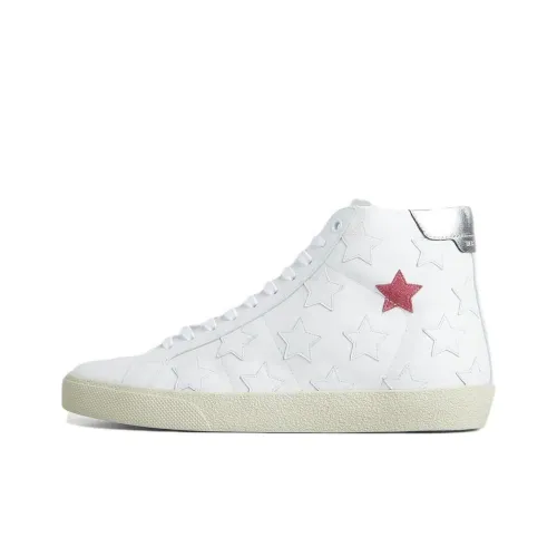 SAINT LAURENT Высокий Топ Стильный Скейтбординг Мужской Белый