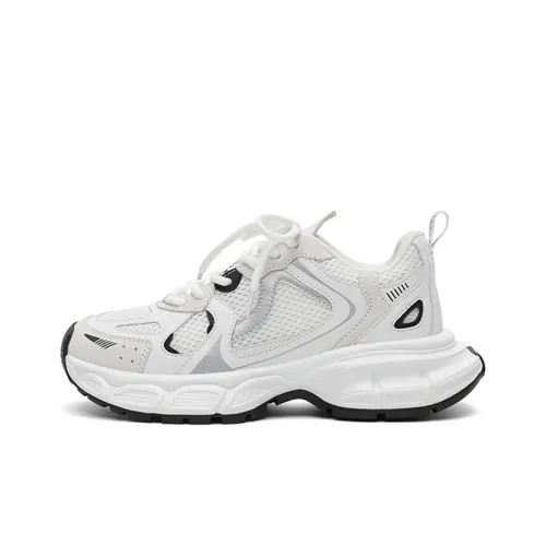 CHERRY KALIKA Амортизация противоскользящие устойчивые к истиранию увеличивающие высоту низкий топ кроссовки с подошвой женские белые