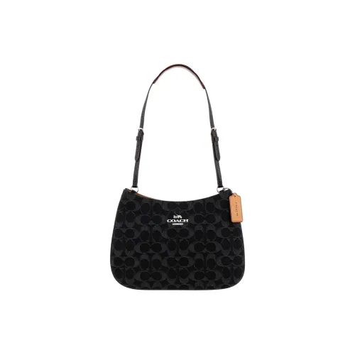 COACH Penelope Denim Сумка через плечо сумка Женская серебряная и черная