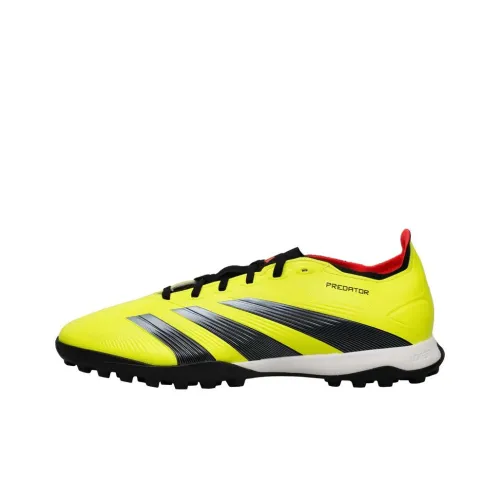 Adidas Predator 24 League TF Шипы Искусственные Шипы Амортизаторы Slip-resistant Футбольные бутсы Унисекс Желтый Черный