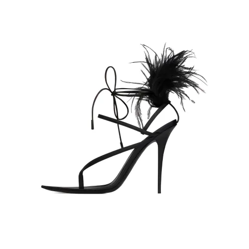 SAINT LAURENT Nue One Strap Sandals Women's Black