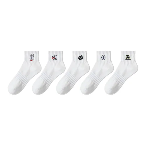 COTTON CHEESE 5 пар [16381 16384 16389 16386 16393] Мужские носки MID до икры
