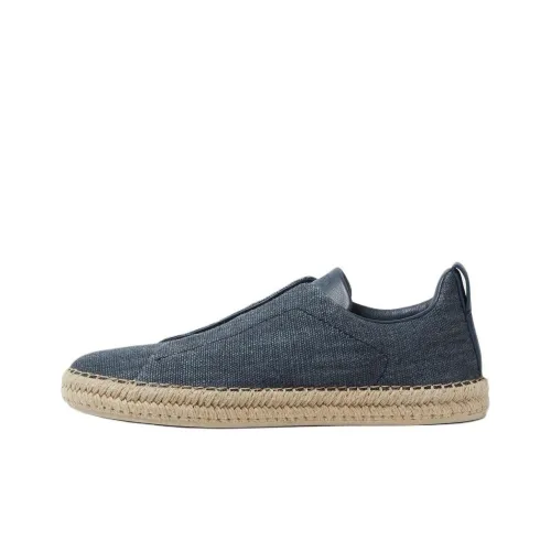 Ermenegildo Zegna Triple Stitch Кеды Низкие Синий Мужской