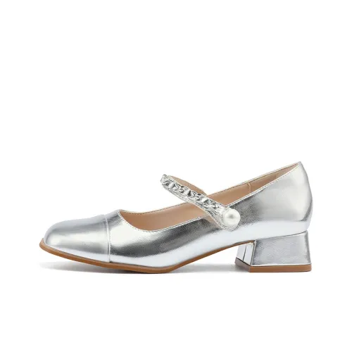 Honey GIRL Грубый каблук Туфли Мэри Джейн 3 см Женские