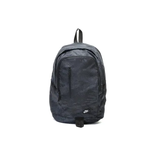 Nike Полиэстер Рюкзак Унисекс Цветочный Черный