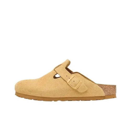 Биркенсток Бостон Антибактериальный Массаж Домашние тапочки Женские Коричневый
