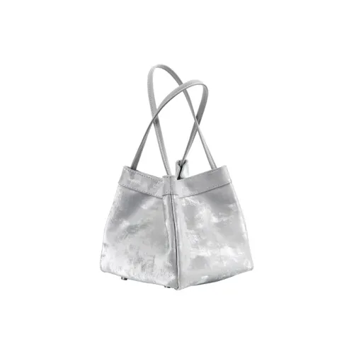 YOCAMU Корзинка из коровьей кожи сумка через плечо маленькая сумка женский серебряный лунный серый персиковый цвет