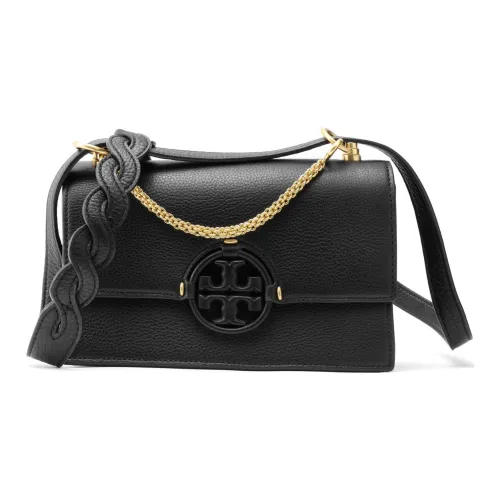 TORY BURCH Miller Кожа Сумка через плечо Сумка на плечо Маленькая Женская Черная