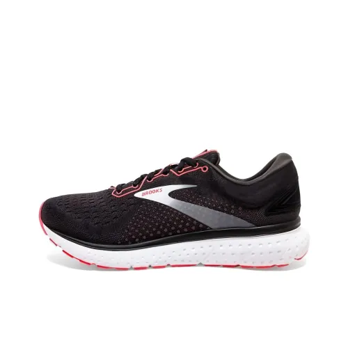 Brooks Glycerin 18 Амортизация Износостойкий Низкий Топ Повседневные Беговые кроссовки Женские Черные