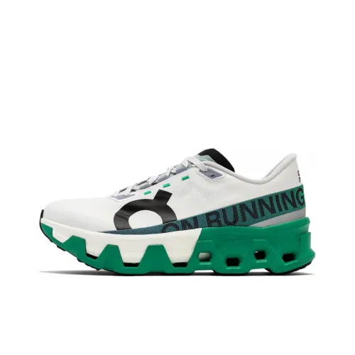 On Cloudmonster Hyper Дышащий и Устойчивый Низкий Топ Марафон Тренировки Race Беговые кроссовки Мужской Белый Зеленый