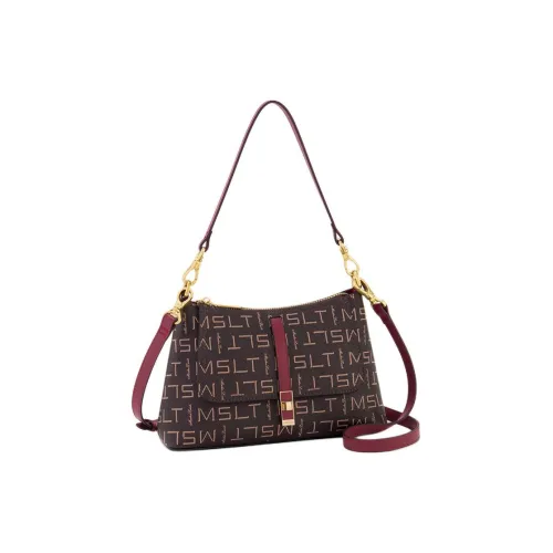 MashaLanti Сумка через плечо из ПВХ маленькая сумка на плечо женская бордовый