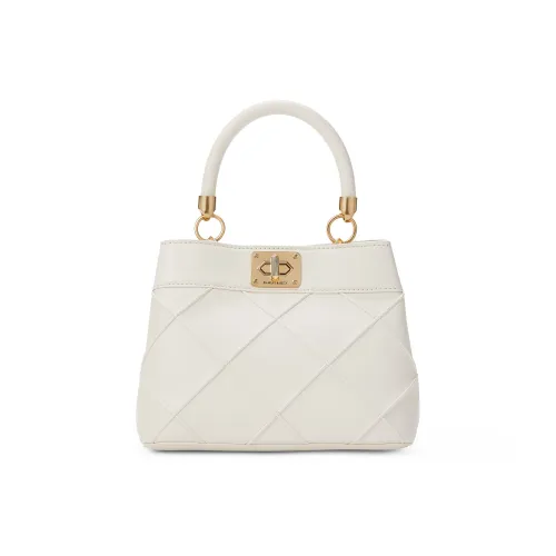 CHARLES KEITH Полиуретан Синтетическая Кожа Сумка Средняя Женская Кремово-Молочный Белый Черный