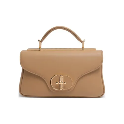 DILAKS Сумка через плечо из коровьей кожи сумка среднего размера женская молочно-чайный коричневый