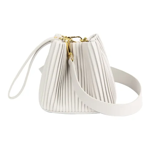 YOCAMU Корова Кожа Сумка Ведрообразная Сумка Плечевая Сумка Маленькая Женская Белая Зеленая Серый Зеленый