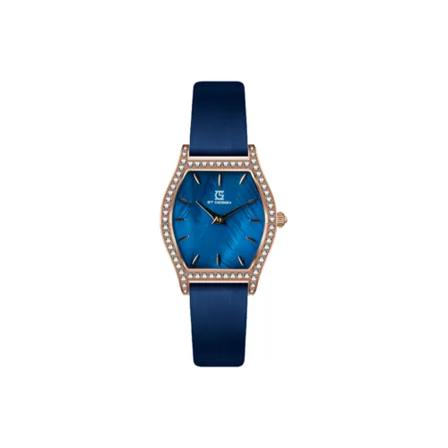 GT DESIGN Кварцевый механизм кожаный ремешок женские часы жемчужная раковина цвет циферблата GTL001