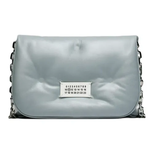 Maison Margiela Glam Slam Full с рельефной кожей наппа сумка через плечо женская синий